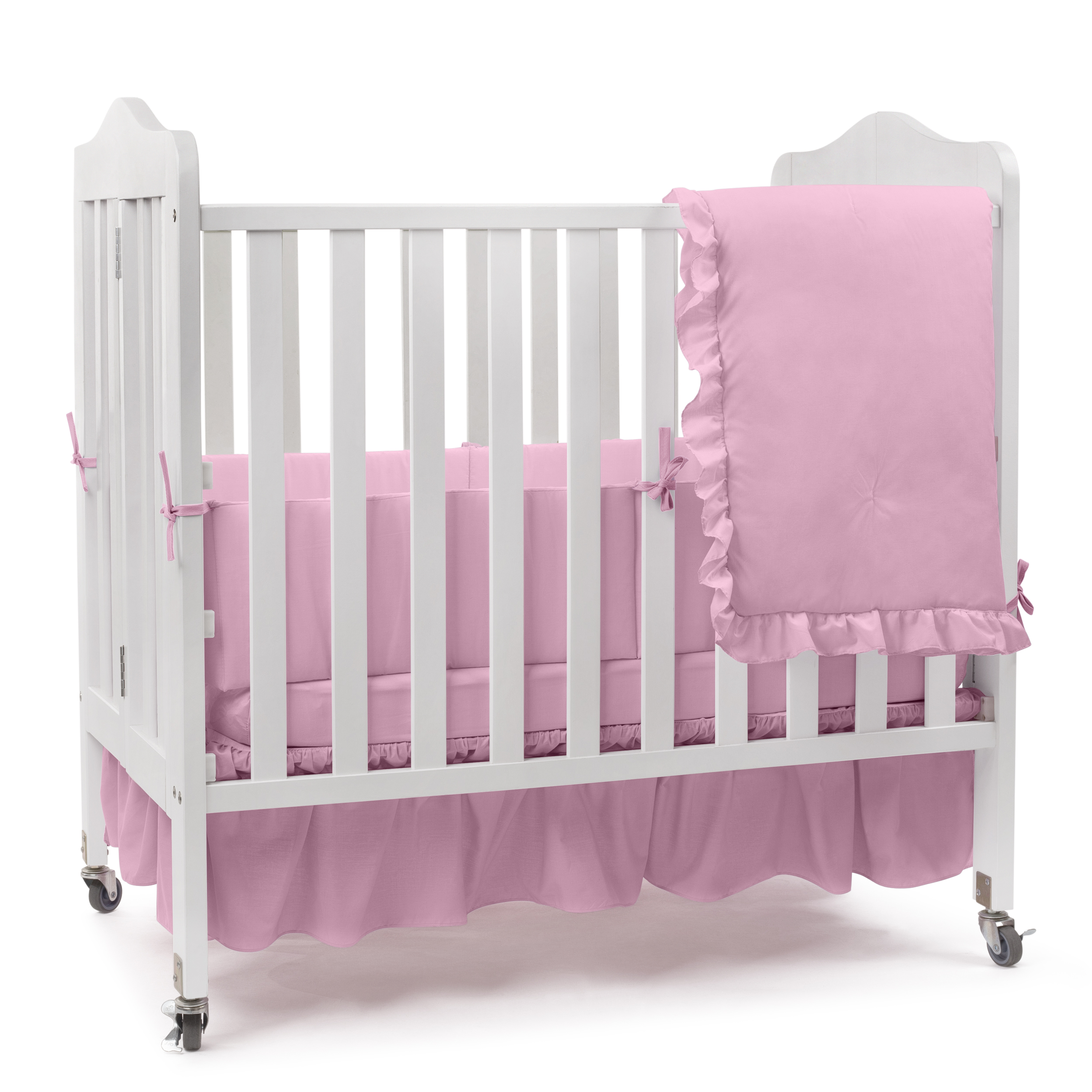 Portable Crib Solid Dust Ruffles eBay